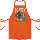 Deadly Games For Kids Grim Reaper Ouija Board Cotton Apron 100% Organic Orange