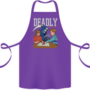 Deadly Games For Kids Grim Reaper Ouija Board Cotton Apron 100% Organic Purple