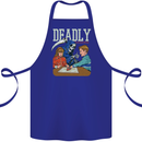 Deadly Games For Kids Grim Reaper Ouija Board Cotton Apron 100% Organic Royal Blue
