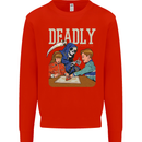 Deadly Games For Kids Grim Reaper Ouija Board Kids Sweatshirt Jumper Bright Red