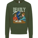 Deadly Games For Kids Grim Reaper Ouija Board Kids Sweatshirt Jumper Forest Green