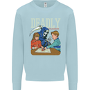 Deadly Games For Kids Grim Reaper Ouija Board Kids Sweatshirt Jumper Light Blue