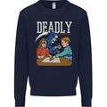 Deadly Games For Kids Grim Reaper Ouija Board Kids Sweatshirt Jumper Navy Blue