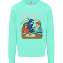 Deadly Games For Kids Grim Reaper Ouija Board Kids Sweatshirt Jumper Peppermint