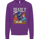 Deadly Games For Kids Grim Reaper Ouija Board Kids Sweatshirt Jumper Purple