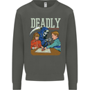 Deadly Games For Kids Grim Reaper Ouija Board Kids Sweatshirt Jumper Storm Grey