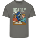Deadly Games For Kids Grim Reaper Ouija Board Kids T-Shirt Childrens Charcoal