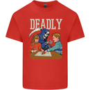Deadly Games For Kids Grim Reaper Ouija Board Kids T-Shirt Childrens Red