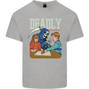 Deadly Games For Kids Grim Reaper Ouija Board Kids T-Shirt Childrens Sports Grey