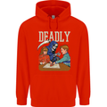 Deadly Games For Kids Grim Reaper Ouija Board Mens 80% Cotton Hoodie Bright Red