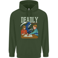 Deadly Games For Kids Grim Reaper Ouija Board Mens 80% Cotton Hoodie Forest Green