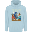 Deadly Games For Kids Grim Reaper Ouija Board Mens 80% Cotton Hoodie Light Blue
