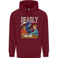 Deadly Games For Kids Grim Reaper Ouija Board Mens 80% Cotton Hoodie Maroon