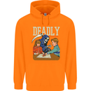 Deadly Games For Kids Grim Reaper Ouija Board Mens 80% Cotton Hoodie Orange