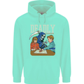 Deadly Games For Kids Grim Reaper Ouija Board Mens 80% Cotton Hoodie Peppermint