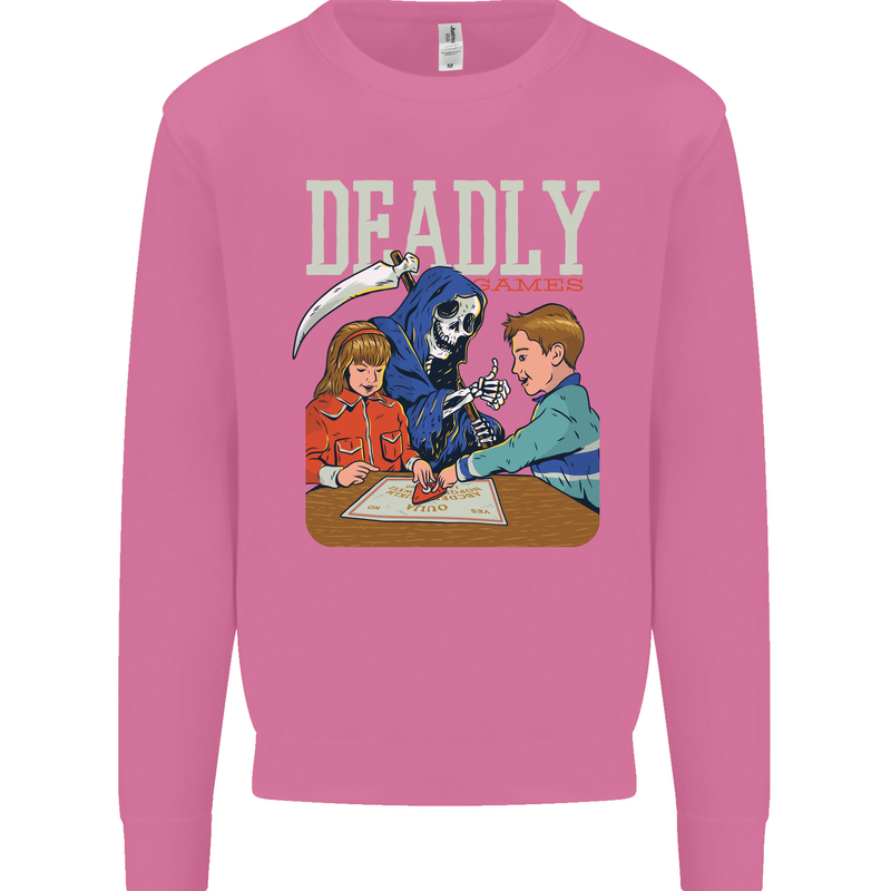 Deadly Games For Kids Grim Reaper Ouija Board Mens Sweatshirt Jumper Azalea