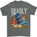 Deadly Games For Kids Grim Reaper Ouija Board Mens T-Shirt 100% Cotton Charcoal