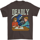 Deadly Games For Kids Grim Reaper Ouija Board Mens T-Shirt 100% Cotton Dark Chocolate