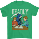 Deadly Games For Kids Grim Reaper Ouija Board Mens T-Shirt 100% Cotton Irish Green