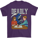 Deadly Games For Kids Grim Reaper Ouija Board Mens T-Shirt 100% Cotton Purple