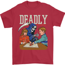Deadly Games For Kids Grim Reaper Ouija Board Mens T-Shirt 100% Cotton Red