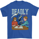 Deadly Games For Kids Grim Reaper Ouija Board Mens T-Shirt 100% Cotton Royal Blue