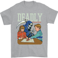 Deadly Games For Kids Grim Reaper Ouija Board Mens T-Shirt 100% Cotton Sports Grey