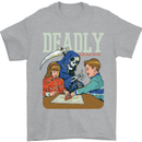 Deadly Games For Kids Grim Reaper Ouija Board Mens T-Shirt 100% Cotton Sports Grey