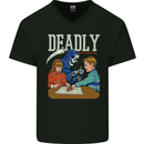 Deadly Games For Kids Grim Reaper Ouija Board Mens V-Neck Cotton T-Shirt Black