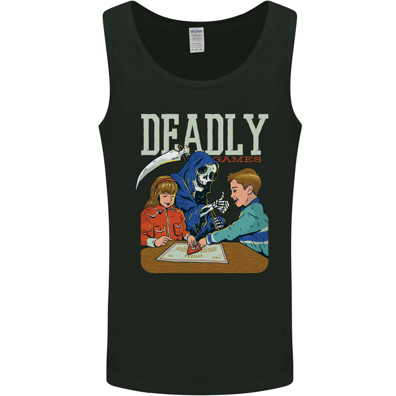 Deadly Games For Kids Grim Reaper Ouija Board Mens Vest Tank Top Black