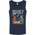 Deadly Games For Kids Grim Reaper Ouija Board Mens Vest Tank Top Navy Blue