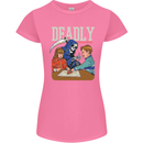 Deadly Games For Kids Grim Reaper Ouija Board Womens Petite Cut T-Shirt Azalea