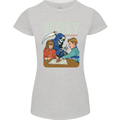 Deadly Games For Kids Grim Reaper Ouija Board Womens Petite Cut T-Shirt Sports Grey