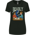 Deadly Games For Kids Grim Reaper Ouija Board Womens Wider Cut T-Shirt Black