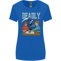 Deadly Games For Kids Grim Reaper Ouija Board Womens Wider Cut T-Shirt Royal Blue