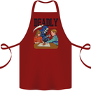Deadly Games Ouija Board For Kids Grim Reaper Cotton Apron 100% Organic Maroon