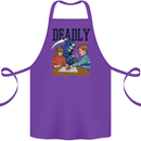 Deadly Games Ouija Board For Kids Grim Reaper Cotton Apron 100% Organic Purple