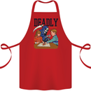 Deadly Games Ouija Board For Kids Grim Reaper Cotton Apron 100% Organic Red