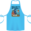 Deadly Games Ouija Board For Kids Grim Reaper Cotton Apron 100% Organic Turquoise