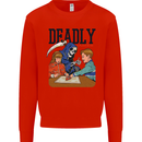 Deadly Games Ouija Board For Kids Grim Reaper Kids Sweatshirt Jumper Bright Red