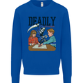 Deadly Games Ouija Board For Kids Grim Reaper Kids Sweatshirt Jumper Royal Blue