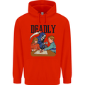 Deadly Games Ouija Board For Kids Grim Reaper Mens 80% Cotton Hoodie Bright Red