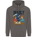 Deadly Games Ouija Board For Kids Grim Reaper Mens 80% Cotton Hoodie Charcoal