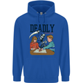 Deadly Games Ouija Board For Kids Grim Reaper Mens 80% Cotton Hoodie Royal Blue