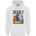 Deadly Games Ouija Board For Kids Grim Reaper Mens 80% Cotton Hoodie White