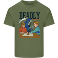 Deadly Games Ouija Board For Kids Grim Reaper Mens Cotton T-Shirt Tee Top Military Green