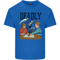 Deadly Games Ouija Board For Kids Grim Reaper Mens Cotton T-Shirt Tee Top Royal Blue