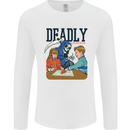 Deadly Games Ouija Board For Kids Grim Reaper Mens Long Sleeve T-Shirt White