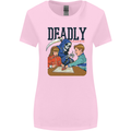 Deadly Games Ouija Board For Kids Grim Reaper Womens Wider Cut T-Shirt Light Pink