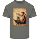 Dear Santa Claus I Can Explain Christmas Mens Cotton T-Shirt Tee Top Charcoal